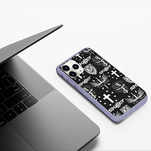 Чехол iPhone 11 Pro матовый SKILLET / 3D-Светло-сиреневый – фото 3