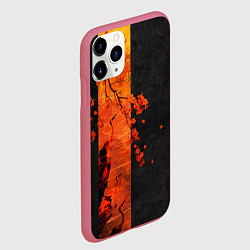 Чехол iPhone 11 Pro матовый ЦАПЛЯ, цвет: 3D-малиновый — фото 2