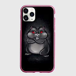 Чехол iPhone 11 Pro матовый HAMSTER, цвет: 3D-малиновый