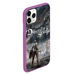 Чехол iPhone 11 Pro матовый Demons Souls, цвет: 3D-фиолетовый — фото 2
