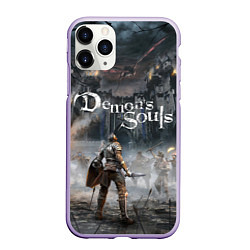 Чехол iPhone 11 Pro матовый Demons Souls, цвет: 3D-светло-сиреневый