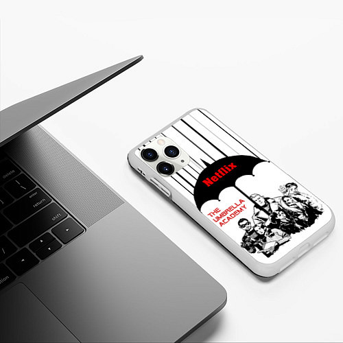 Чехол iPhone 11 Pro матовый The Umbrella Academy Season 3 / 3D-Белый – фото 3
