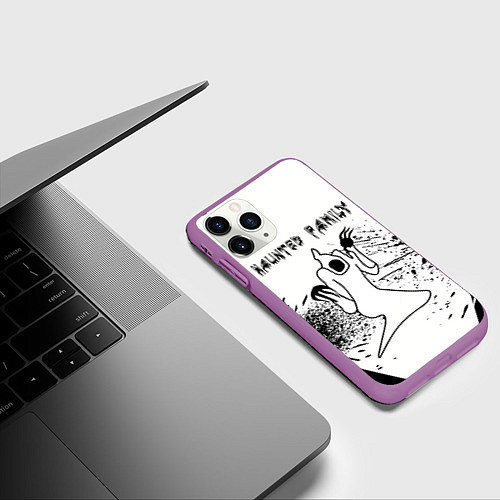 Чехол iPhone 11 Pro матовый KIZARU: HAUNTED FAMILY / 3D-Фиолетовый – фото 3