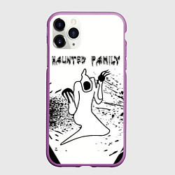 Чехол iPhone 11 Pro матовый KIZARU: HAUNTED FAMILY, цвет: 3D-фиолетовый