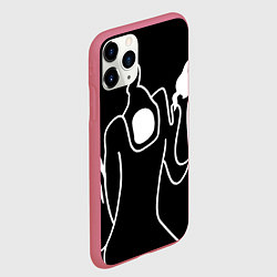 Чехол iPhone 11 Pro матовый Haunted Family, цвет: 3D-малиновый — фото 2