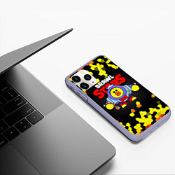 Чехол iPhone 11 Pro матовый Brawl StarsSally Nani, цвет: 3D-светло-сиреневый — фото 2