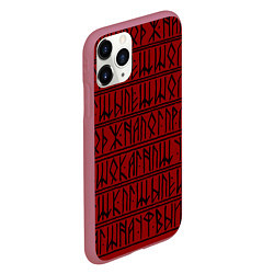 Чехол iPhone 11 Pro матовый Runic, цвет: 3D-малиновый — фото 2