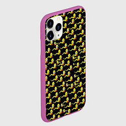 Чехол iPhone 11 Pro матовый Гомер, цвет: 3D-фиолетовый — фото 2