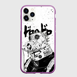 Чехол iPhone 11 Pro матовый DOROHEDORO, цвет: 3D-фиолетовый