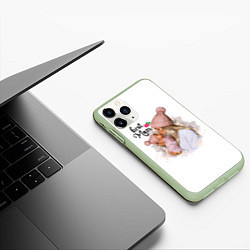 Чехол iPhone 11 Pro матовый Best Mom, цвет: 3D-салатовый — фото 2