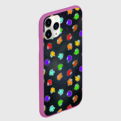 Чехол iPhone 11 Pro матовый Among Us, цвет: 3D-фиолетовый — фото 2