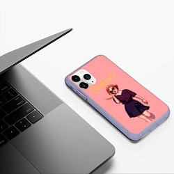 Чехол iPhone 11 Pro матовый Шах и Мат, цвет: 3D-светло-сиреневый — фото 2