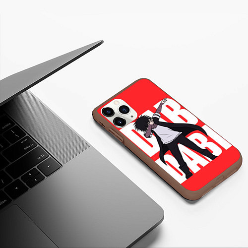 Чехол iPhone 11 Pro матовый Dab Dabi / 3D-Коричневый – фото 3