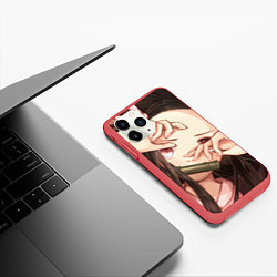 Чехол iPhone 11 Pro матовый НЕЗУКА, цвет: 3D-красный — фото 2