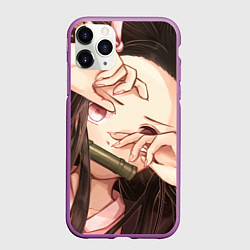 Чехол iPhone 11 Pro матовый НЕЗУКА, цвет: 3D-фиолетовый