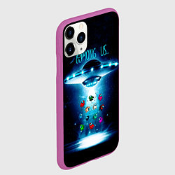Чехол iPhone 11 Pro матовый Среди Нас, цвет: 3D-фиолетовый — фото 2