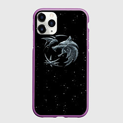 Чехол iPhone 11 Pro матовый Ведьмак Зима, цвет: 3D-фиолетовый