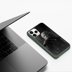 Чехол iPhone 11 Pro матовый Ведьмак 2, цвет: 3D-темно-зеленый — фото 2