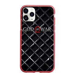 Чехол iPhone 11 Pro матовый GOD OF WAR S, цвет: 3D-красный