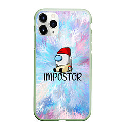 Чехол iPhone 11 Pro матовый Impostor, цвет: 3D-салатовый