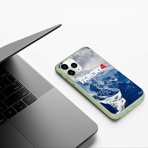 Чехол iPhone 11 Pro матовый FARCRY 4 S / 3D-Салатовый – фото 3