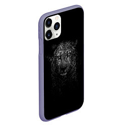 Чехол iPhone 11 Pro матовый Ягуар, цвет: 3D-серый — фото 2