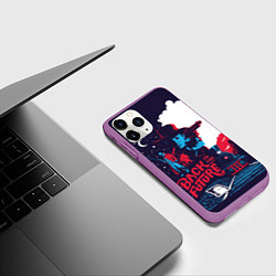Чехол iPhone 11 Pro матовый Назад в будущее, цвет: 3D-фиолетовый — фото 2