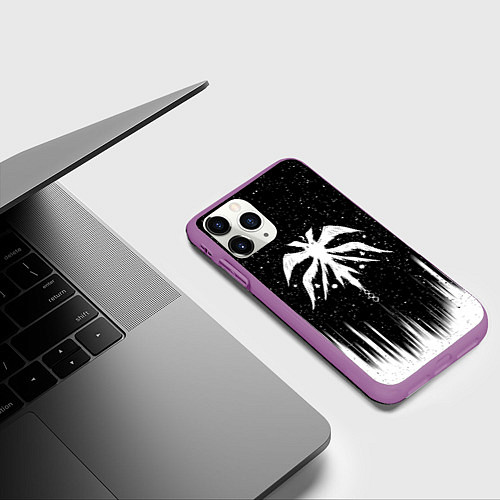 Чехол iPhone 11 Pro матовый Башня бога Крылатое древо Z / 3D-Фиолетовый – фото 3