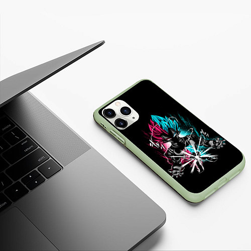 Чехол iPhone 11 Pro матовый DRAGON BALL / 3D-Салатовый – фото 3