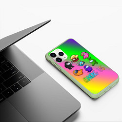 Чехол iPhone 11 Pro матовый AMONG US, цвет: 3D-салатовый — фото 2