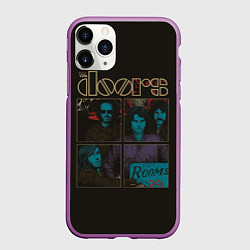 Чехол iPhone 11 Pro матовый The Doors, цвет: 3D-фиолетовый
