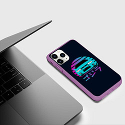 Чехол iPhone 11 Pro матовый Skyline R33, цвет: 3D-фиолетовый — фото 2