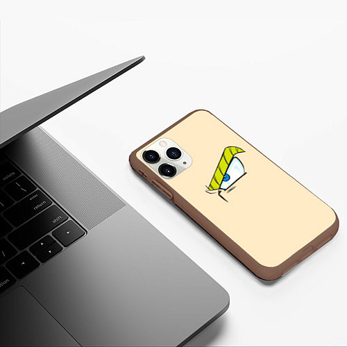 Чехол iPhone 11 Pro матовый Моя геройская академия / 3D-Коричневый – фото 3