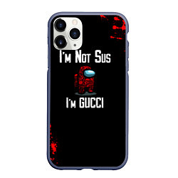 Чехол iPhone 11 Pro матовый Among Us Gucci, цвет: 3D-серый