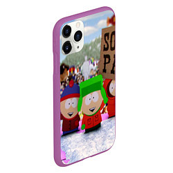 Чехол iPhone 11 Pro матовый Южный Парк South Park, цвет: 3D-фиолетовый — фото 2