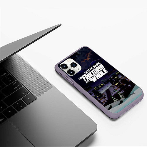 Чехол iPhone 11 Pro матовый Южный Парк South Park / 3D-Серый – фото 3