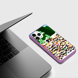 Чехол iPhone 11 Pro матовый Южный Парк South Park, цвет: 3D-фиолетовый — фото 2