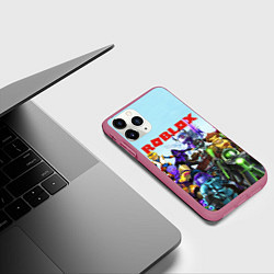 Чехол iPhone 11 Pro матовый ROBLOX, цвет: 3D-малиновый — фото 2