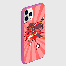 Чехол iPhone 11 Pro матовый Megumin Dabbing, цвет: 3D-фиолетовый — фото 2