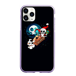 Чехол iPhone 11 Pro матовый Дух Рождества, цвет: 3D-светло-сиреневый