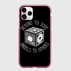 Чехол iPhone 11 Pro матовый Lemarshans box, цвет: 3D-малиновый