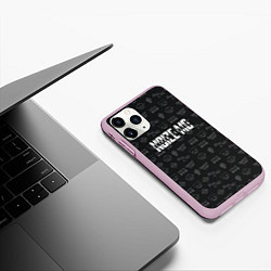 Чехол iPhone 11 Pro матовый Noize MC, цвет: 3D-розовый — фото 2