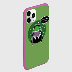 Чехол iPhone 11 Pro матовый Среда, чуваки, цвет: 3D-фиолетовый — фото 2