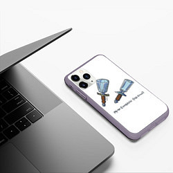 Чехол iPhone 11 Pro матовый Все говорят, что пить нельзя, цвет: 3D-серый — фото 2