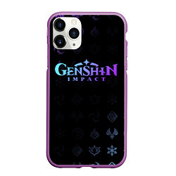 Чехол iPhone 11 Pro матовый GENSHIN IMPACT