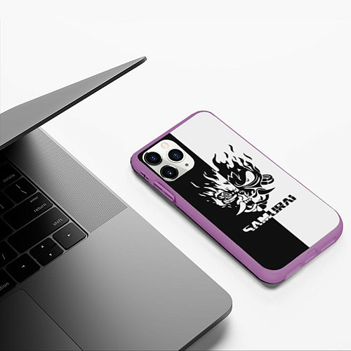 Чехол iPhone 11 Pro матовый SAMURAI / 3D-Фиолетовый – фото 3