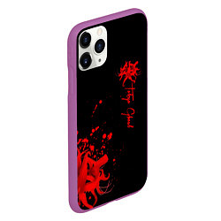 Чехол iPhone 11 Pro матовый Tokyo Ghoul, цвет: 3D-фиолетовый — фото 2