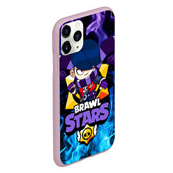 Чехол iPhone 11 Pro матовый BRAWL STARS EDGAR, цвет: 3D-розовый — фото 2