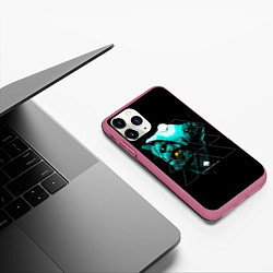 Чехол iPhone 11 Pro матовый DESTINY, цвет: 3D-малиновый — фото 2