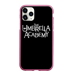 Чехол iPhone 11 Pro матовый Umbrella academy, цвет: 3D-малиновый